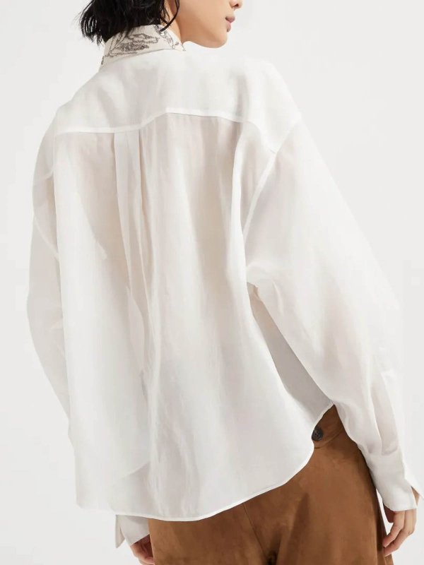 シャツ - 白 shop online: BRUNELLO CUCINELLI