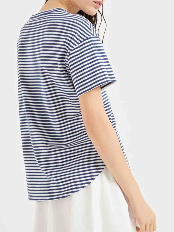 シャツ - ブルー shop online: BRUNELLO CUCINELLI