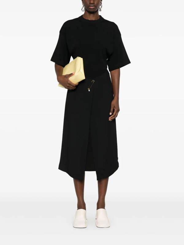 The Best Shops CARVEN: Faldas media pierna y semilargas - Falda Semilarga - Negro