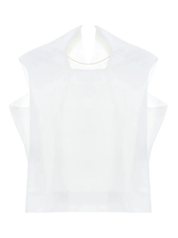 CARVEN: Tops & Tank tops - Square Top In Duchesse
