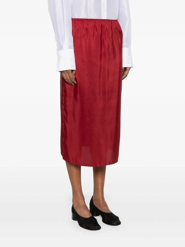 CARVEN: ニーレングススカート＆ミディ丈 online - 膝丈/ミディスカート - 赤
