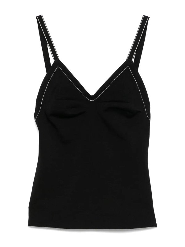 CARVEN: トップス＆タンクトップ - トップ/タンクトップ - 黒