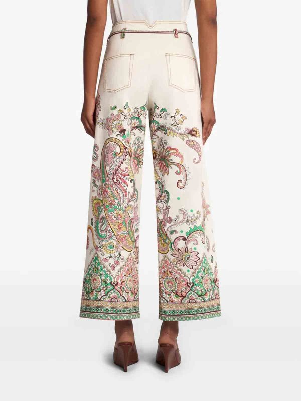 ストレートジーンズ - 白 shop online: ETRO