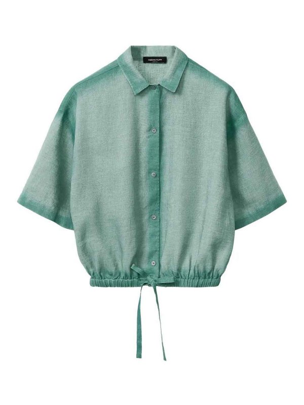 Fabiana Filippi Short Sleeve Shirt - Green | GCD275F592L3786168