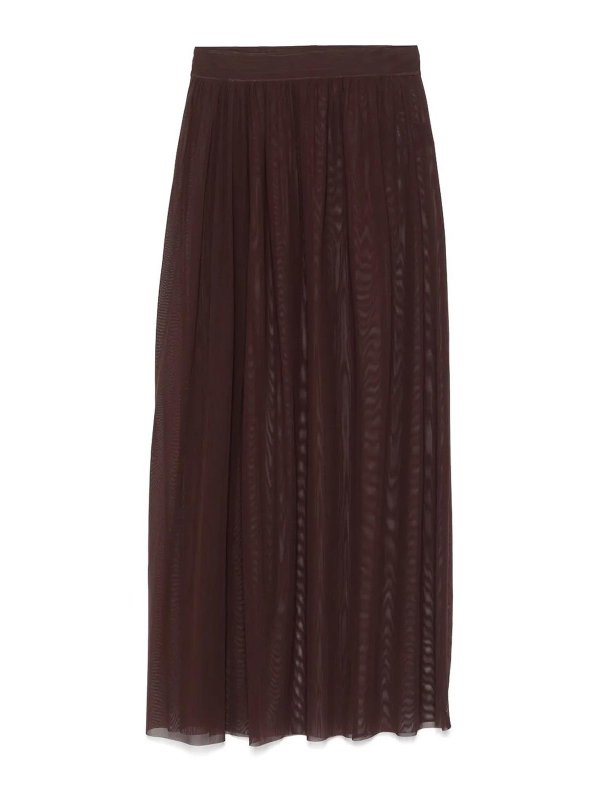 FISICO: ニーレングススカート＆ミディ丈 - 膝丈/ミディスカート - ブラウン