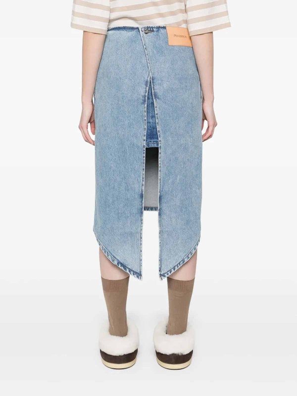 The Best Shops J.W. ANDERSON: Knee length skirts & Midi - Layered Midi Skirt