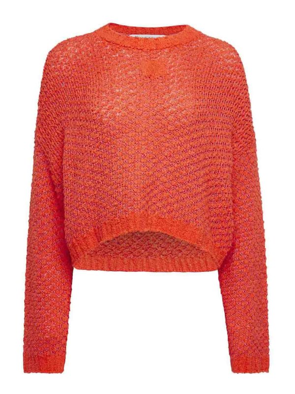 J.W. ANDERSON: Pull col rond - Pull Col Rond - Argent