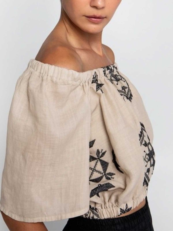 KORI: Tops y camisetas sin mangas online - Top - Beis