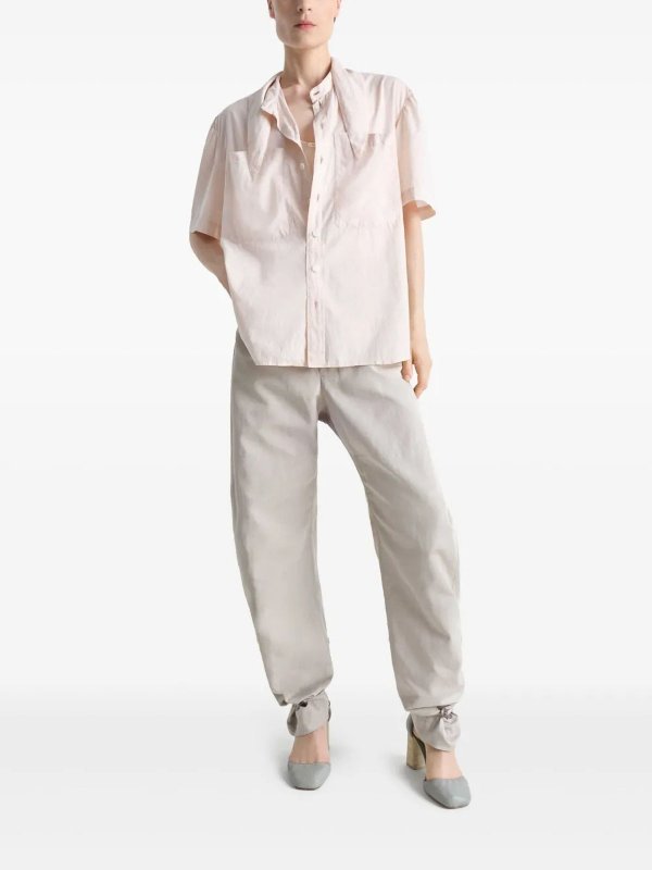 トップス Lemaire SHORT SLEEVE SHIRT WITH FOULARD lemaire-short-sleeve-shirt-