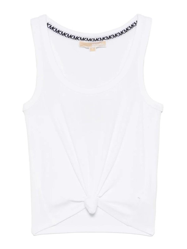 MICHAEL KORS: Tops y camisetas sin mangas - Top - Blanco
