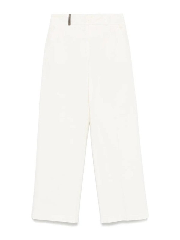 PESERICO: カジュアルトラウザー - カジュアルパンツ - 白