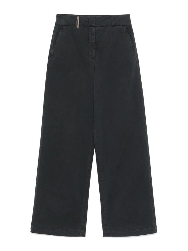 PESERICO: カジュアルトラウザー - カジュアルパンツ - ブルー