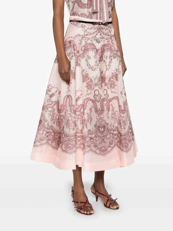 ZIMMERMANN: ニーレングススカート＆ミディ丈 online - 膝丈/ミディスカート - ヌードカラー