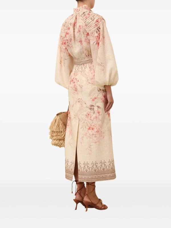 Tシャツ・カットソー Zimmermann SS25 'Illuminate Billow' blouse (3979TS251 CORF) Zimmermann Illuminate Billow Blouse - Red - Women