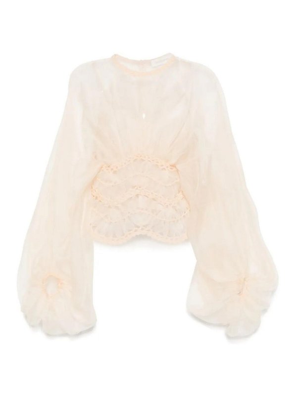 ZIMMERMANN: Tops & Débardeurs - Top - Beige