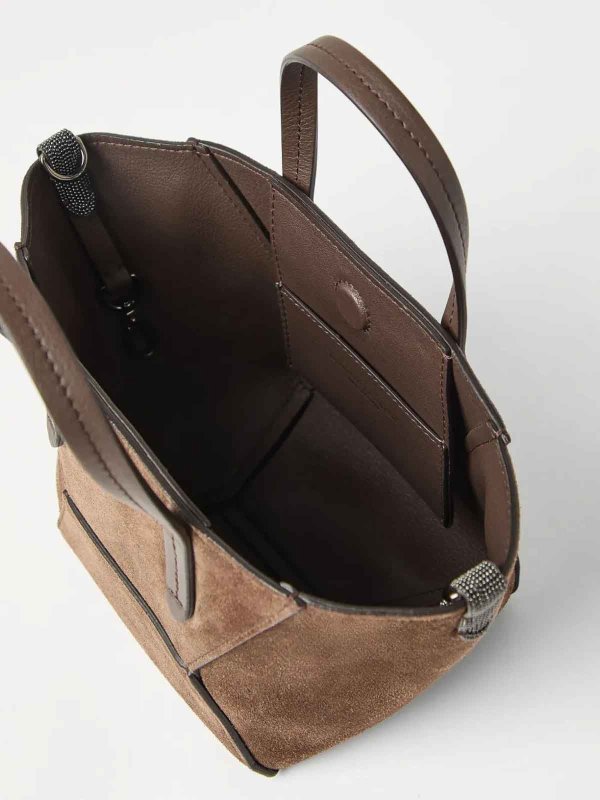トートバッグ - ブラウン shop online: BRUNELLO CUCINELLI