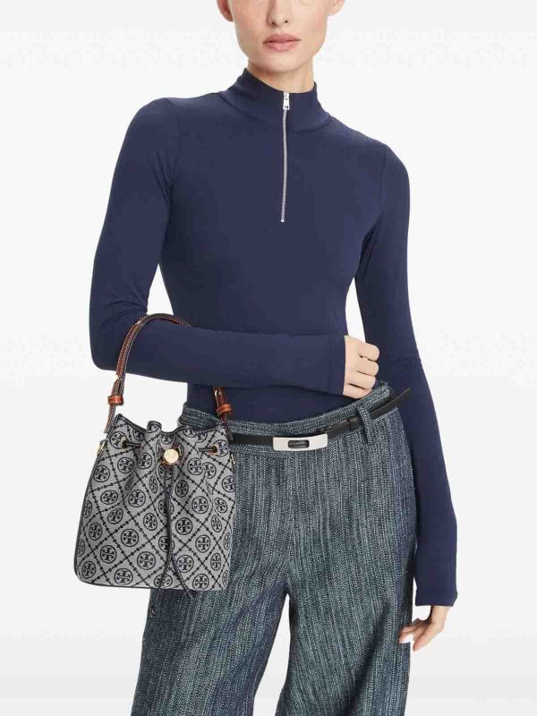 TORY BURCH: バケットバッグ online - バケットバッグ - ブルー