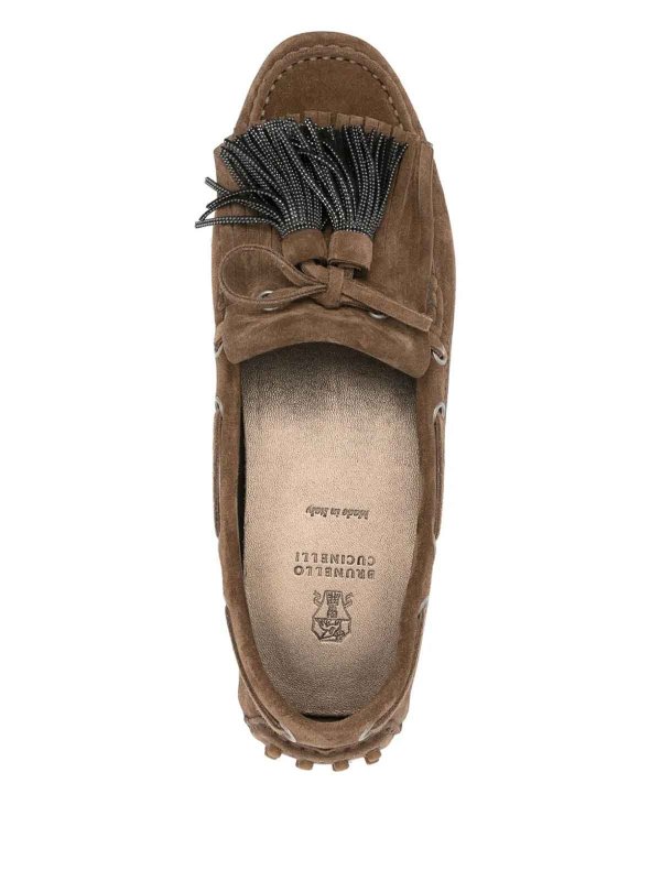 BRUNELLO CUCINELLI: Mocasines y Zapatillas online - Mocasines - Marrón