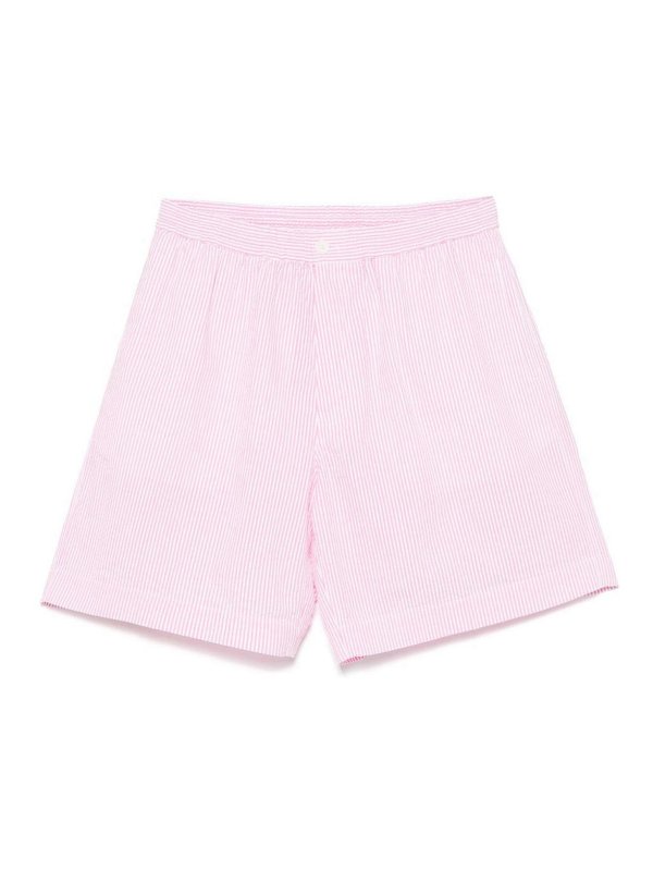 ASPESI: Trousers Shorts - Bermuda In Seersucker