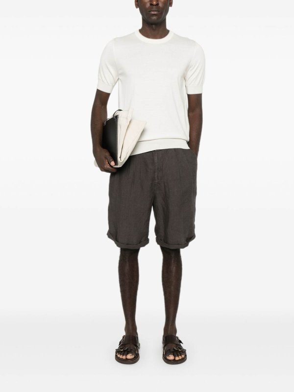 The Best Shops BRUNELLO CUCINELLI: Col bateau - Pull Col Bateau - Blanc