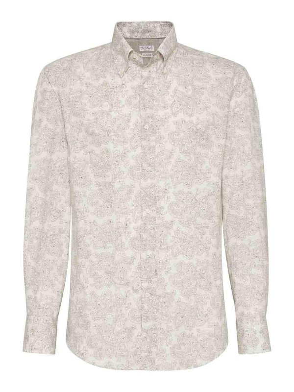 BRUNELLO CUCINELLI: Hemden - Hemd - Weiß