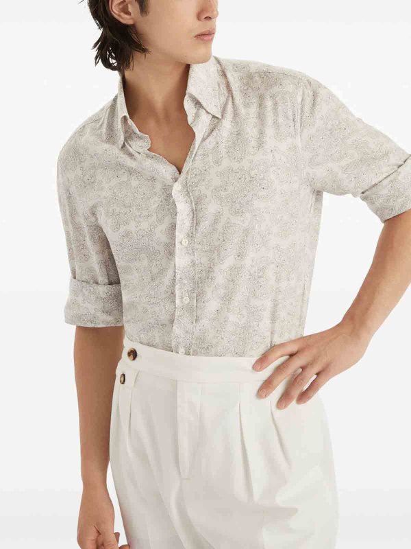 Hemd - Weiß shop online: BRUNELLO CUCINELLI