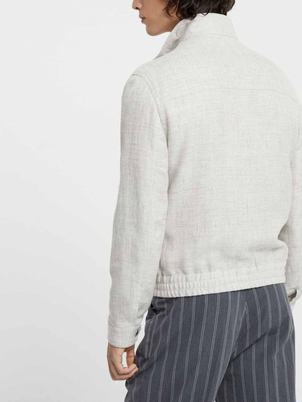 ボンバージャケット - グレー shop online: BRUNELLO CUCINELLI