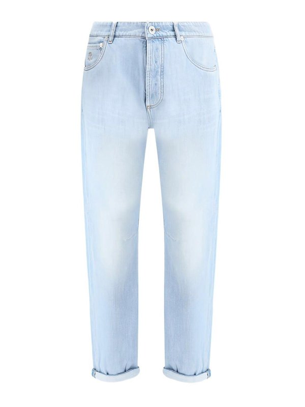 BRUNELLO CUCINELLI: Jeans évasés - Jean Bootcut - Bleu