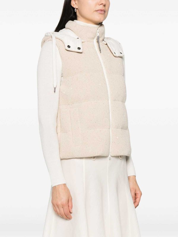 The Best Shops BRUNELLO CUCINELLI: U-Boot-Ausschnitt - U-Boot-Pullover - Beige