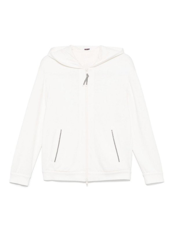 BRUNELLO CUCINELLI: スウェット＆セーター - スウェットシャツ/セーター - 白