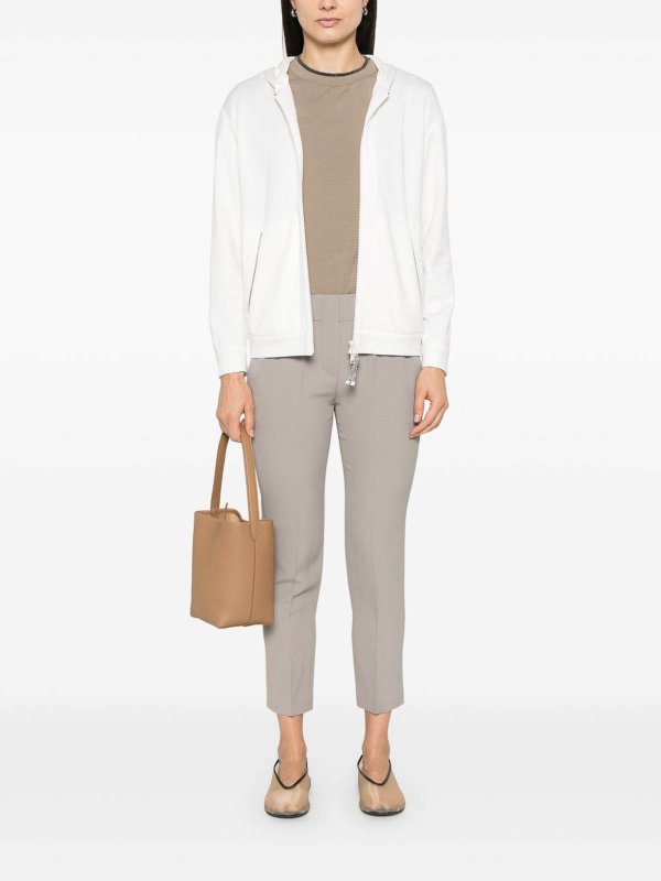 Tシャツ・カットソー BRUNELLO CUCINELLI Women Hoodies MD828SB806C8329 WHITE BRUNELLO CUCINELLI: Sweatshirt woman - Natural | Brunello