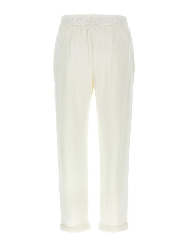 カジュアルパンツ - 白 shop online: BRUNELLO CUCINELLI