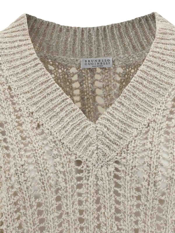 BRUNELLO CUCINELLI: boat necks online - V -neck sweater