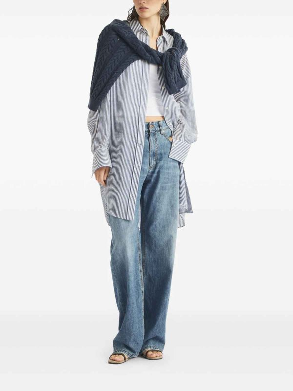 The Best Shops BRUNELLO CUCINELLI: ブーツカットジーンズ - ブーツカットジーンズ - ブルー