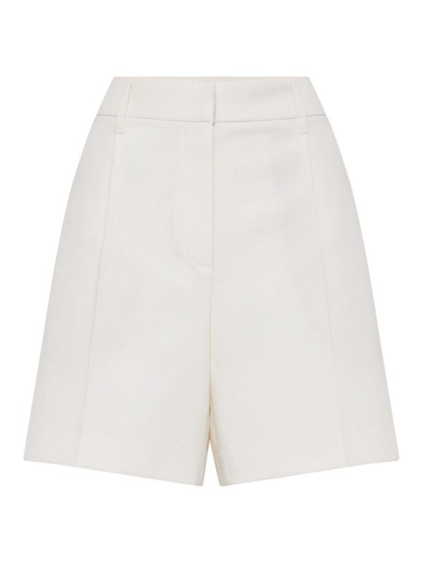 BRUNELLO CUCINELLI: トラウザーショーツ - ショートパンツ - 白