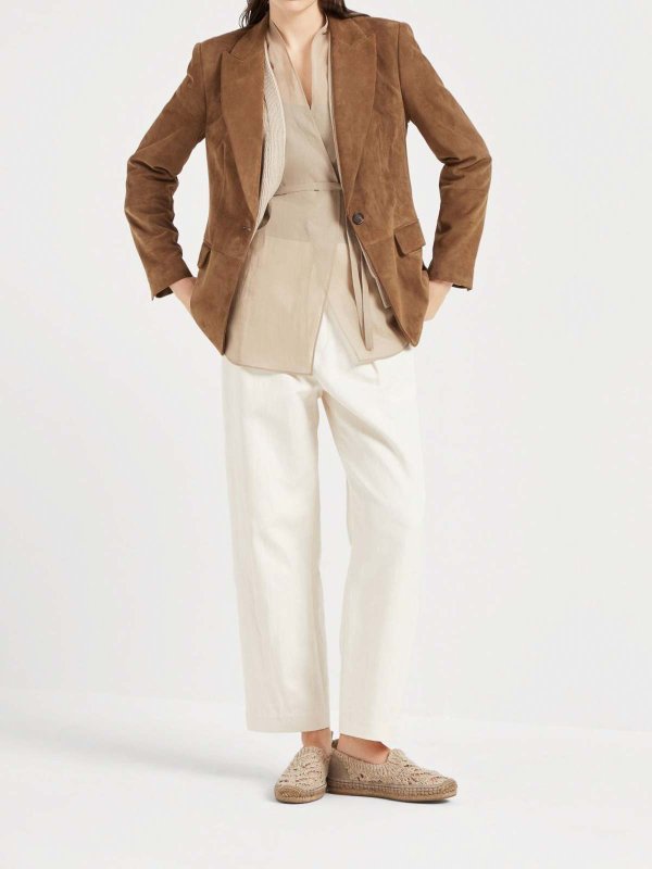 BRUNELLO CUCINELLI: casual trousers online - Led with folds