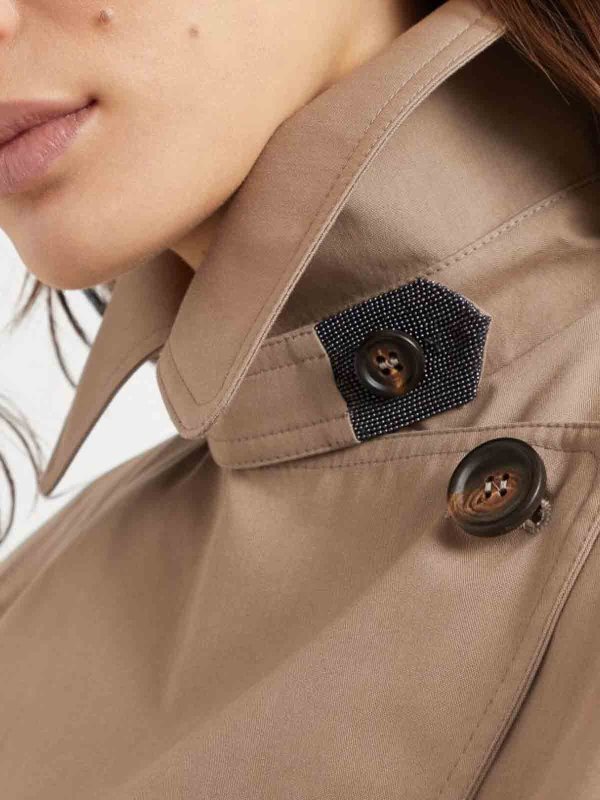 Brunello Cucinelli Crop jacket jewelry - Beige | MM5397360C7538