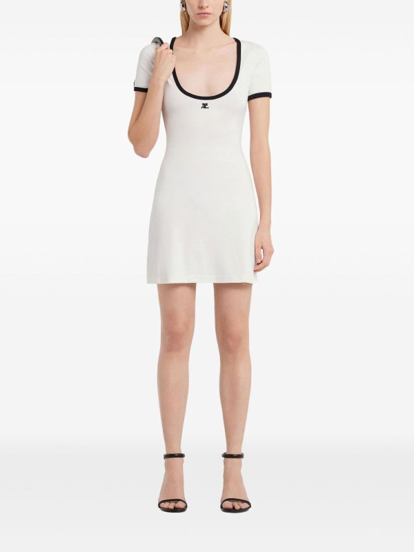 Courreges buy online Kurzes Kleid - Weiß