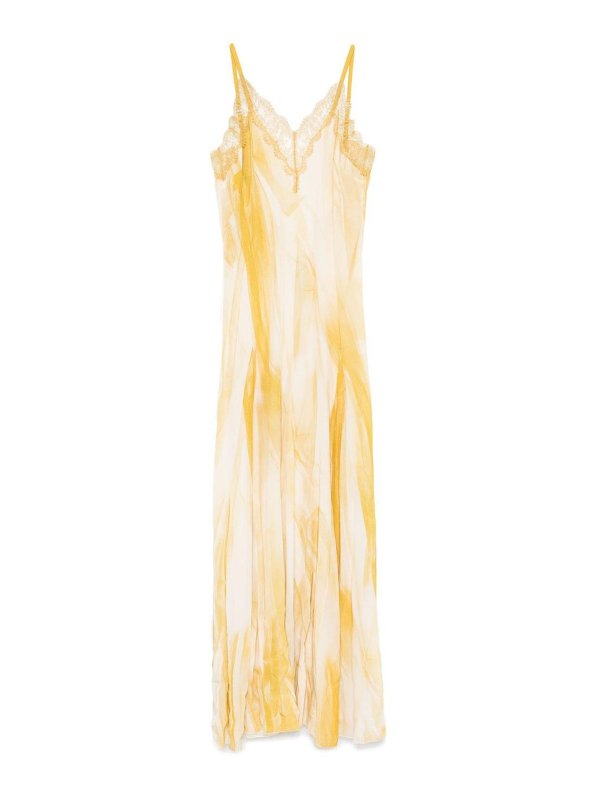 Elisabetta Franchi イブニングドレス - イエロー
