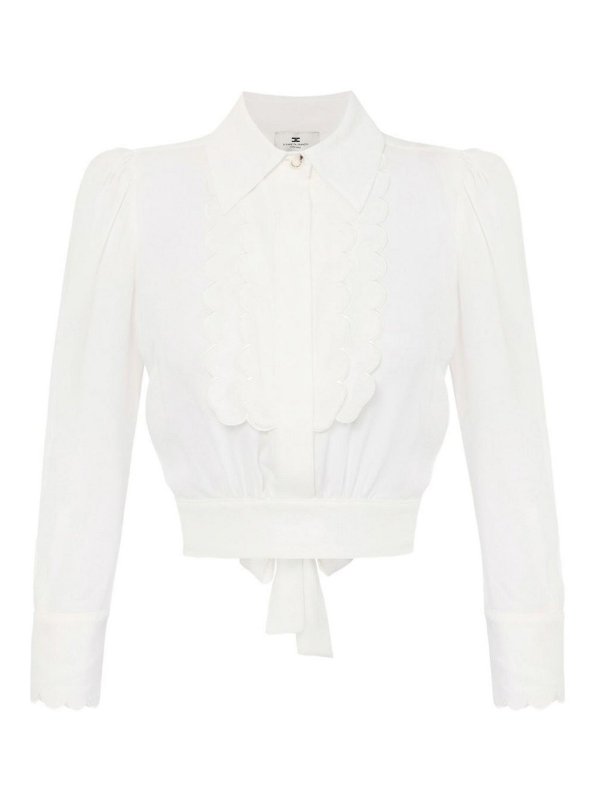 ELISABETTA FRANCHI: シャツ - シャツ - 白