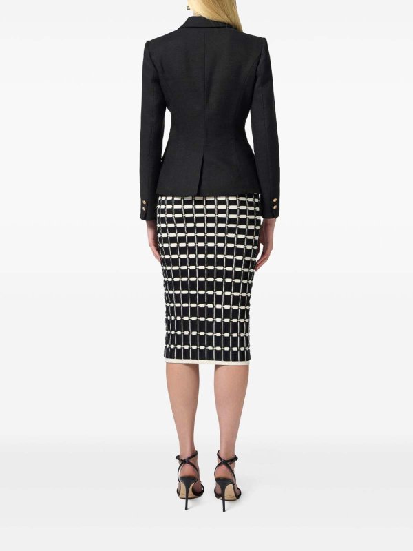 Elisabetta Franchi ブレザー - 黒 | GI16252E2110NERO | THEBS
