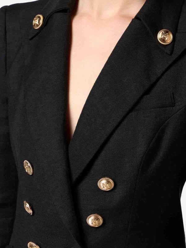 Elisabetta Franchi ブレザー - 黒 | GI16252E2110NERO | THEBS