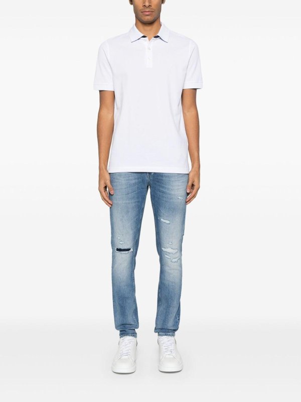 ポロシャツ - 白 shop online: FAY