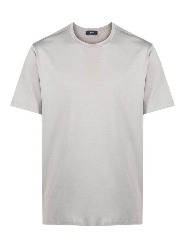 HERNO: T-shirts - T-Shirt - Grau