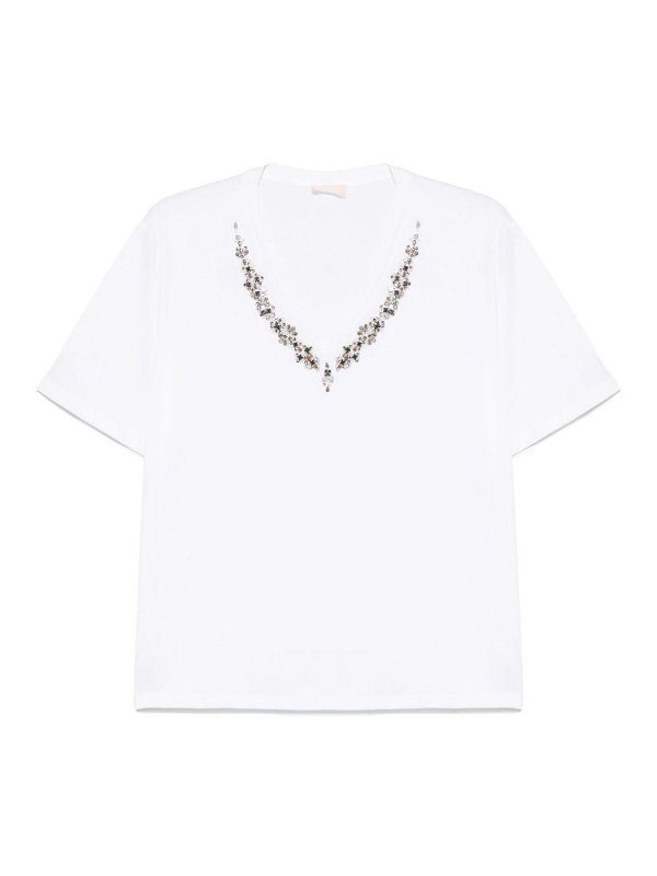 Liu Jo: T-shirts - T-Shirt - Weiß