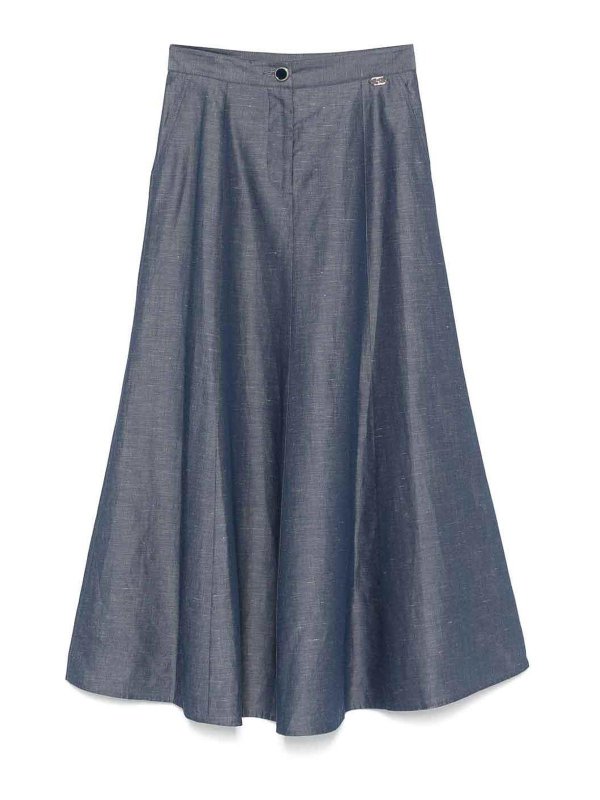 Liu Jo: ニーレングススカート＆ミディ丈 - 膝丈/ミディスカート - ブルー