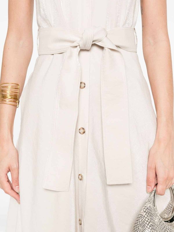 膝丈ドレス - ベージュ shop online: Liu Jo