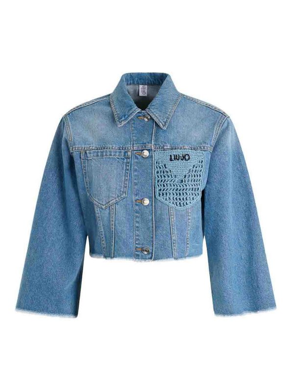 Liu Jo: デニムジャケット - ブレザー - ブルー