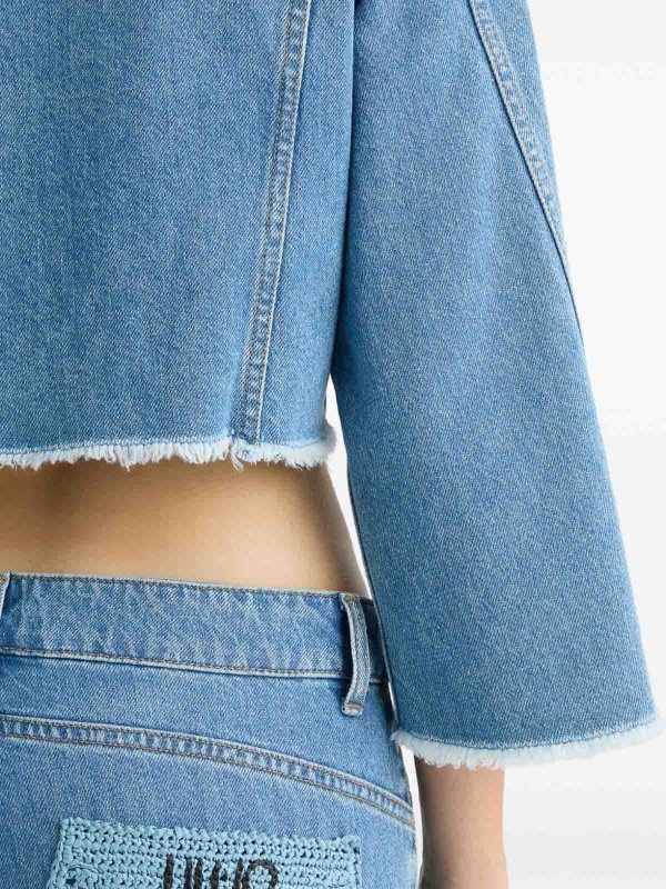 The Best Shops Liu Jo: デニムジャケット - ブレザー - ブルー