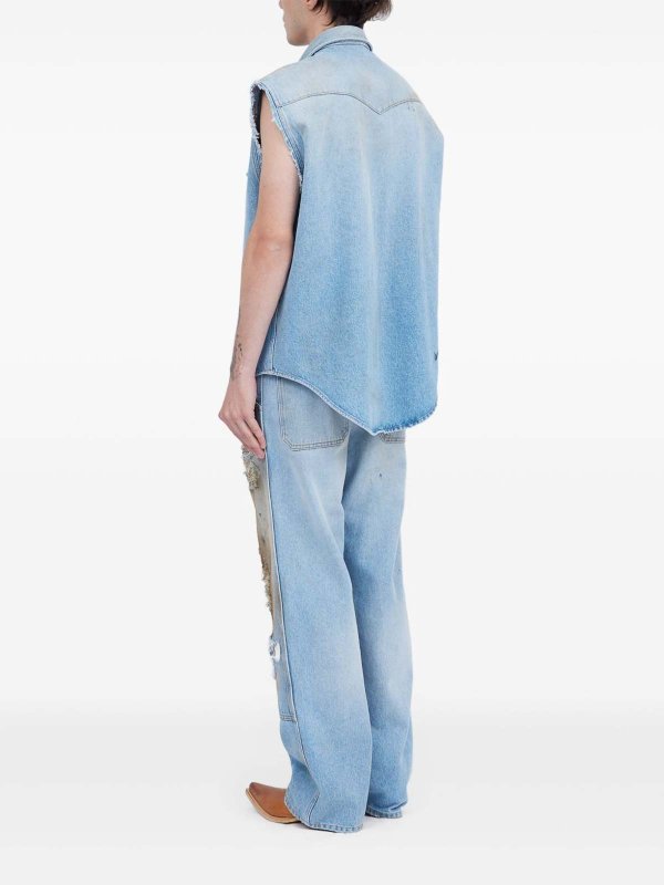 MM6 MAISON MARGIELA: シャツ online - シャツ - ブルー
